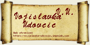 Vojislavka Udovčić vizit kartica